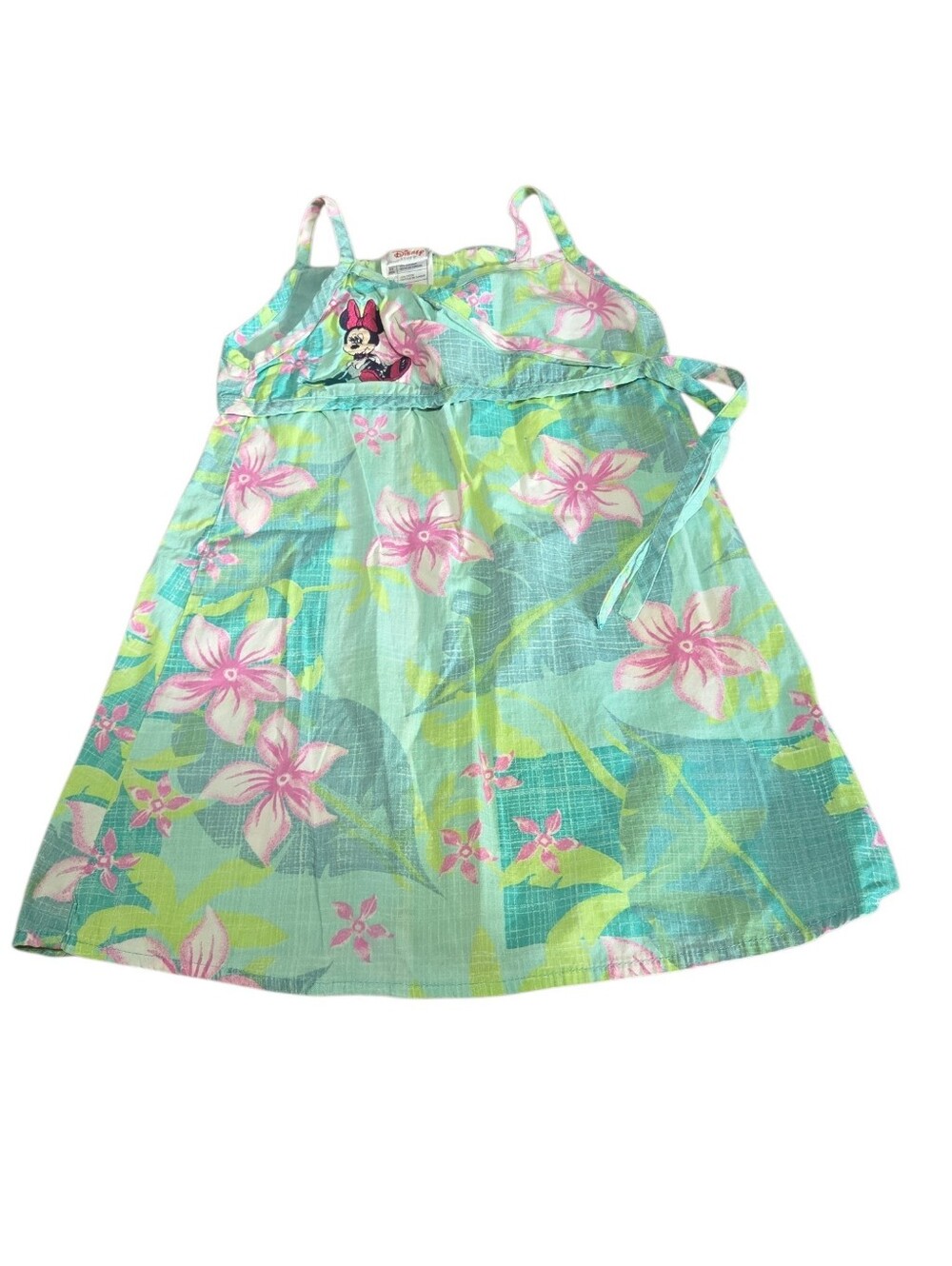 Vintage Disney Minnie Tropical‎ Sundress  Girl Size 4T Vacation Beach Cruise